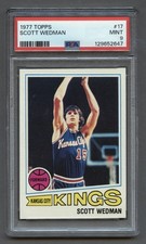 1977 SCOTT WEDMAN PSA 9 MINT TOPPS KC KINGS CELTICS CAVS RAZOR SHARP (#17) RZC