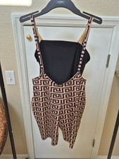 Two piece geometric design dance costume, Size S