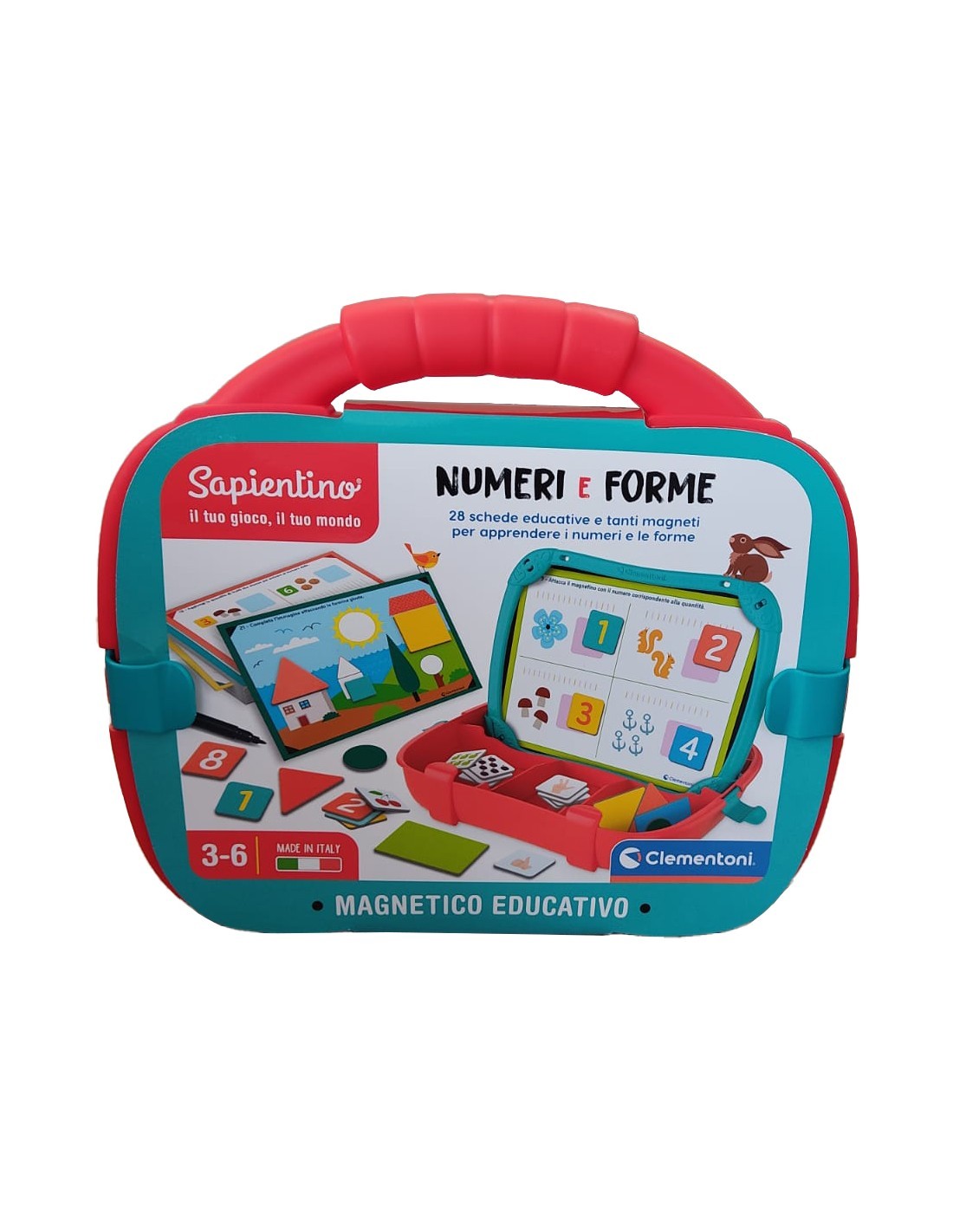 Clementoni Multicolore Valigetta Magnetica Numeri E Forme It (Italiano, 3 - 6 Anni) - Immagine 2