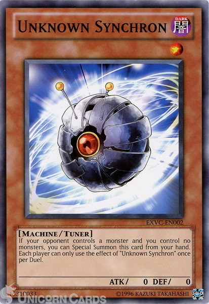EXVC-EN002 Unknown Synchron Common UNL Edition Mint Yu-Gi-Oh! Card