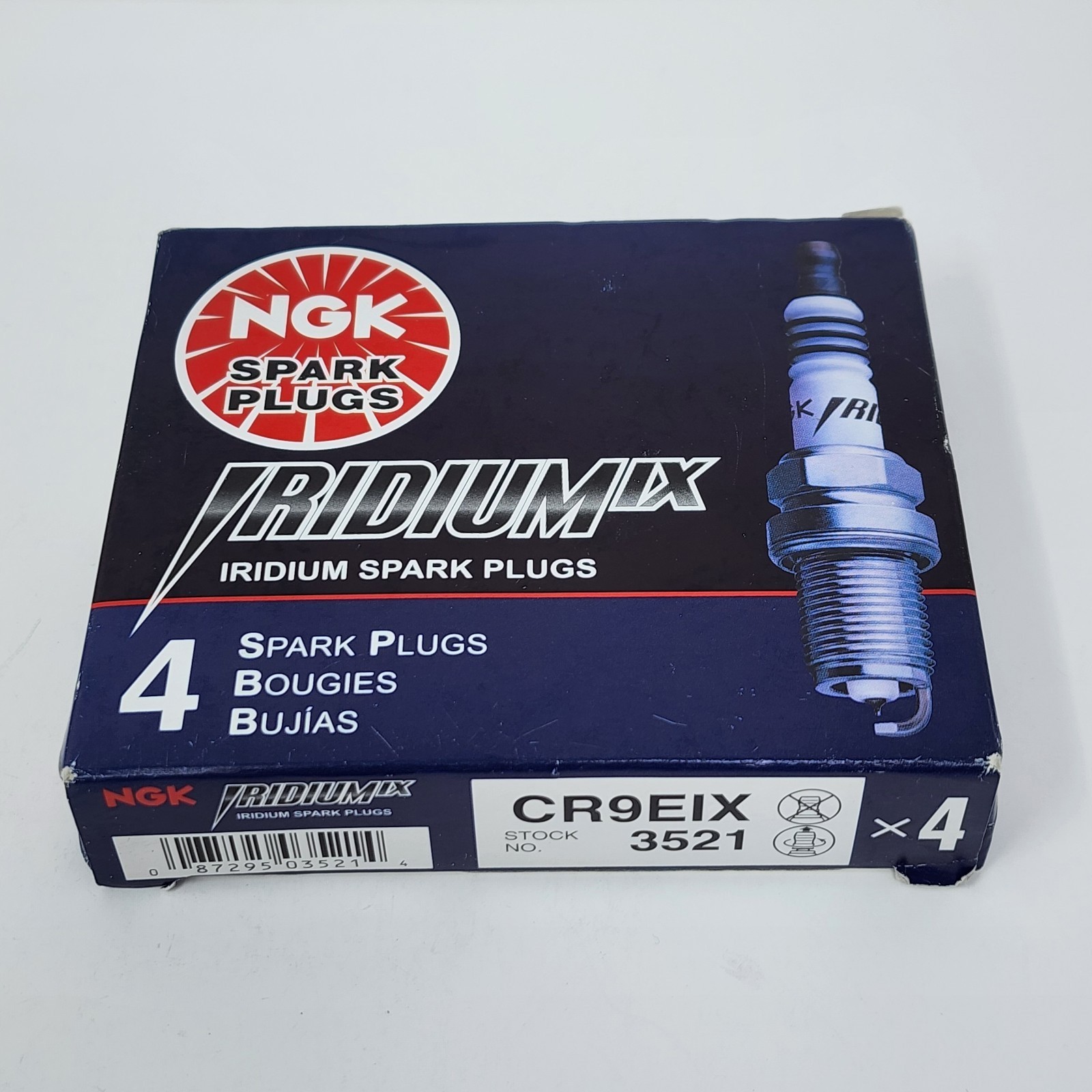 NGK CR9EIX Iridium IX Spark Plugs 3521 4 Pack