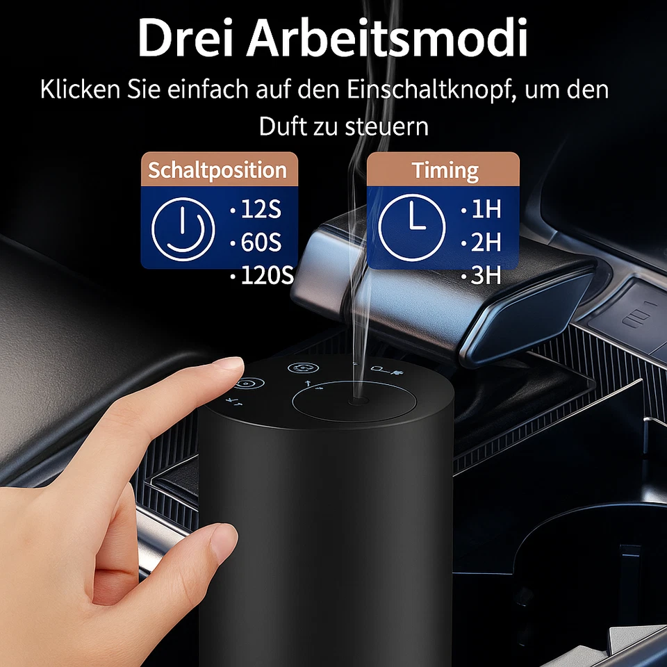 Aluminium Car Aroma Diffusor kabellos – Nano Duftspender für Auto & Zuhause - Bild 2 von 4