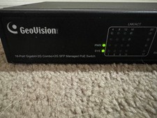 GeoVision GV-APOE1611-V2 16-Port Gigabit PoE Switch/4 SFP Uplink Ports