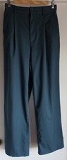 Urban Outfitters Straight Pants Size M Dark Teal Solid Casual Trousers Slacks