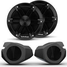Rockford Fosgate M0-65B 6.5 Marine 2-Way System with RZR14-FSE 6.5" Front Sp...