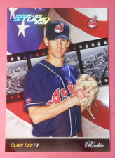 Cliff Lee 2002 Donruss Studio Cleveland Indians card 266 sp /1500 Rookie RC. rookie card picture