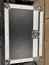 Lot of 6 Black Aluminum Flight Cases / Road Cases – 20" x 13" x 9" Storage Box 