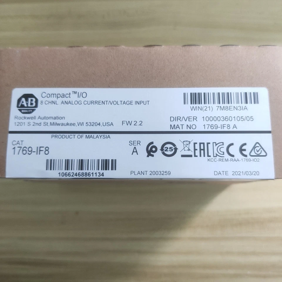 AB 1769-IF8 CompactLogix 8 Pt модуль аналогового входа 2022 новый 1769IF8 TX - Изображение 3 из 4