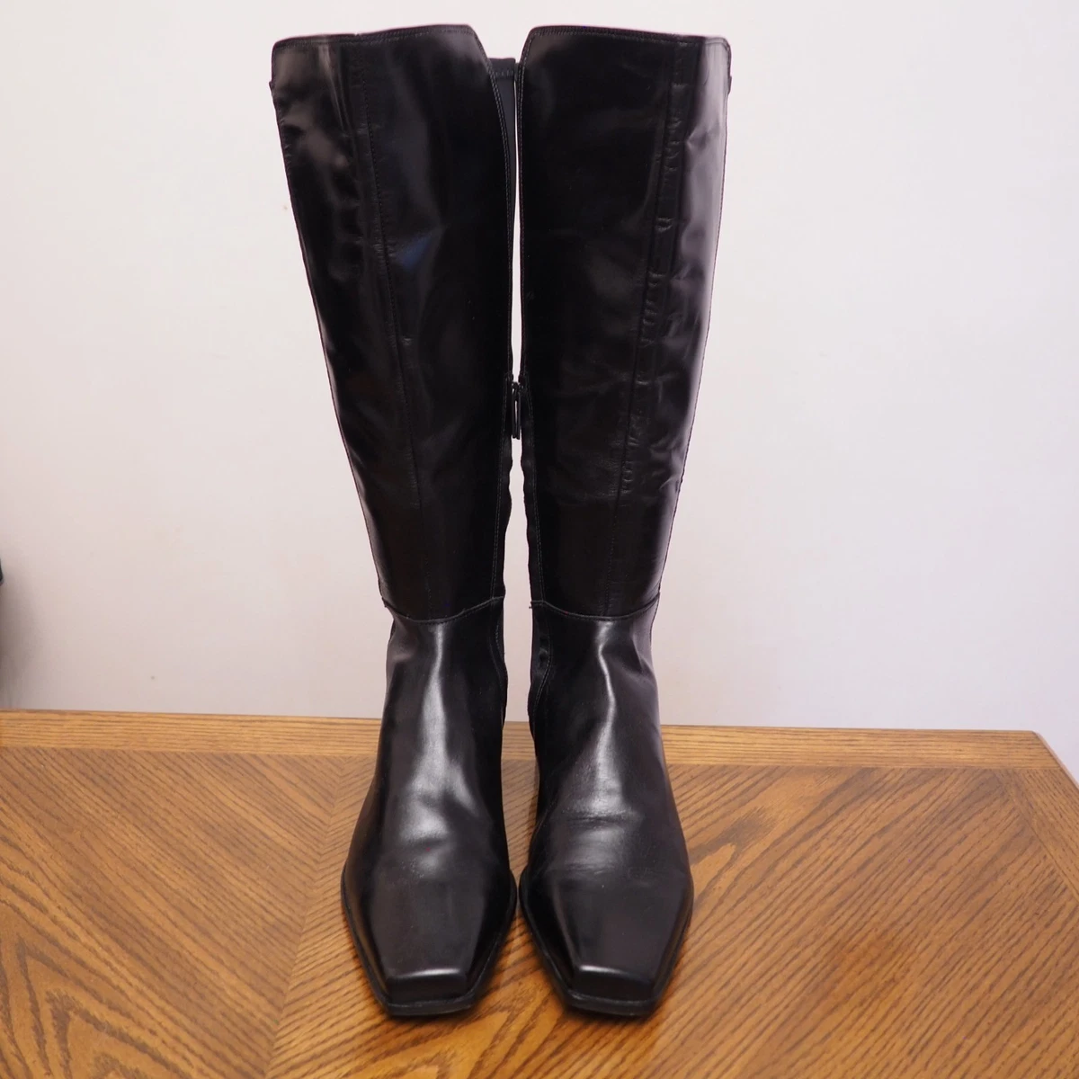 Vince Camuto Pelia Fringe Knee High Boots Women 6.5M Black 