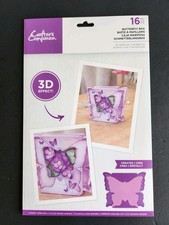 Crafter's Companion 3D Template NOS Sealed 16 PC Butterfly Box