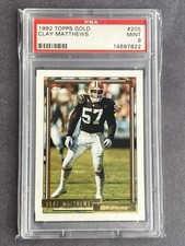 1992 Clay Matthews Topps Gold PSA 9 Pop of 1