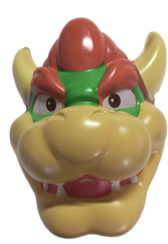 Juego de 2 - Máscaras Disfraz Halloween Big Kids Nintendo Super Mario Bros. & Bowser Foto 3 de 4