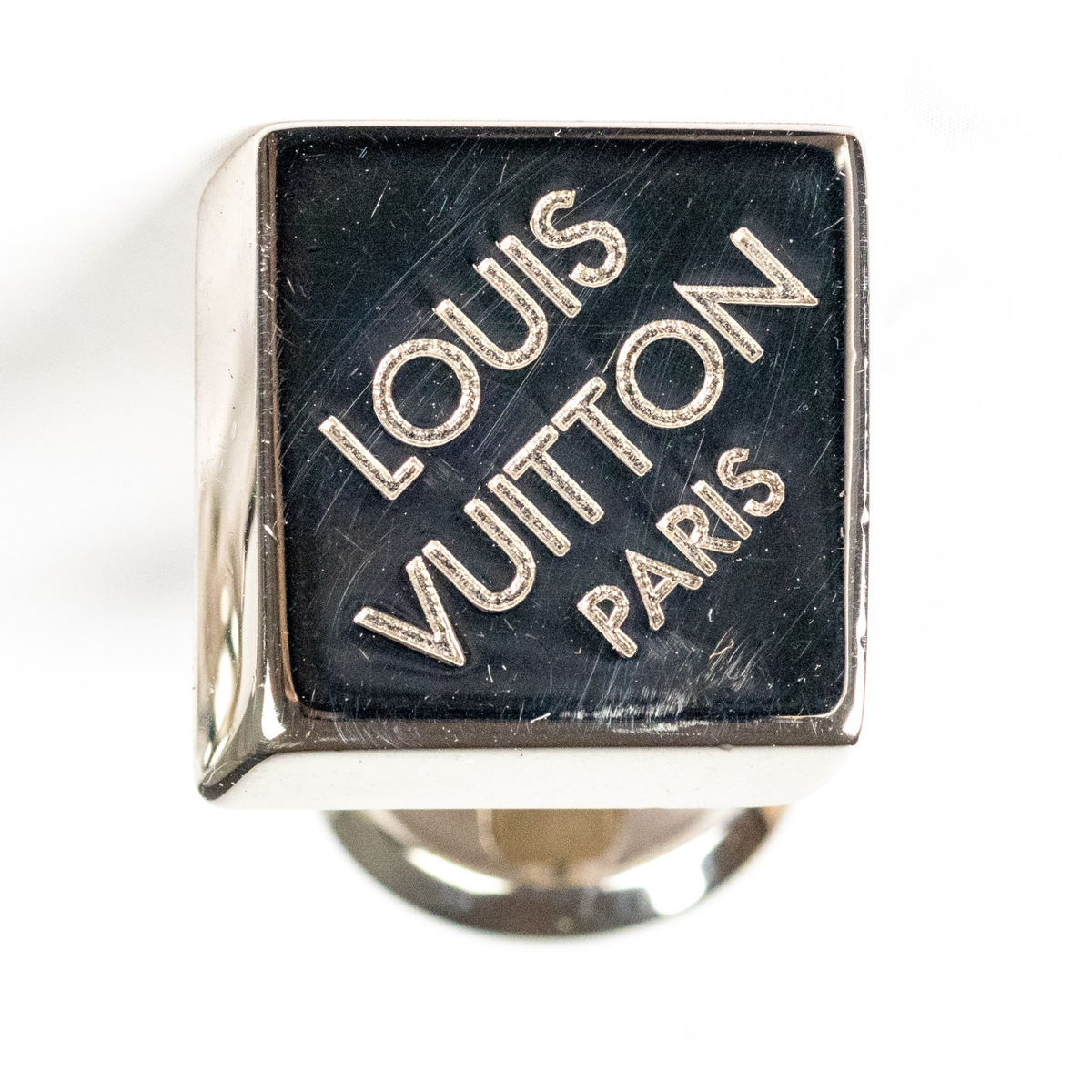 LOUIS VUITTON Damier Cufflinks M61975 Square With Case Gift