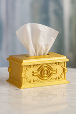 Yu-Gi-Oh Gold Sarcophagus Tissue Box  Replica Anime Collectible Decor