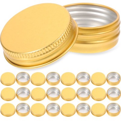 24 Pcs Aluminiumbehälter Vorratsgläser Mit Deckel Klein Kleine Metalldosen