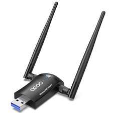 QGOO AC1300Mbps WiFi Adapter USB 3.0 Network Dongle Dual Band Antennas