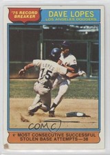 1976 Topps '75 Record Breakers Davey Lopes #4 0ha3