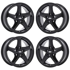 16" Chevrolet Malibu  Gloss Black Wheels Rims Factory OEM 5714 2016-2019 Set