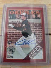 2023 Topps Adley Rutschman Rookie AUTO 1988 35th Anniversary RED #/25 Orioles