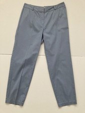 M&S ladies slim cut trousers pale blue UK 10 25