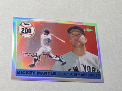 2007 Topps Chrome Refractor Mickey Mantle # MHRR200 410/500 Yankees