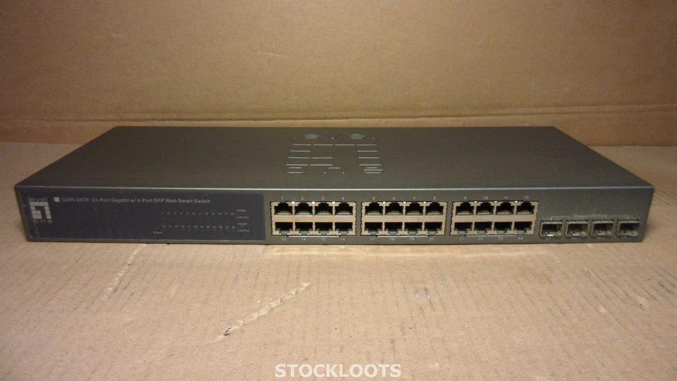 Level One GSW-2476 24-Port Gigabit W/4-Port SFP Web Smart Switch INCL RACK EARS