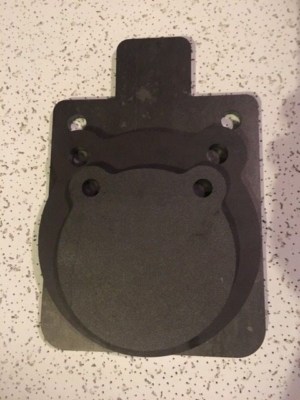 AR500 Target Gong 3pc Set 6'' 8'' and 8''x12'' IDPA Silhouette Plus 3 Sets 6'' Hooks!