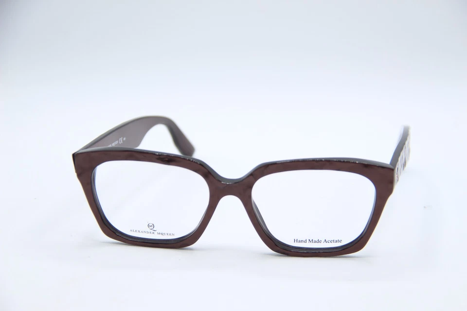 NUEVAS GAFAS ALEXANDER MCQUEEN MCQ 0032 N3D MARRÓN AUTÉNTICAS 53-17 Foto 2 de 3