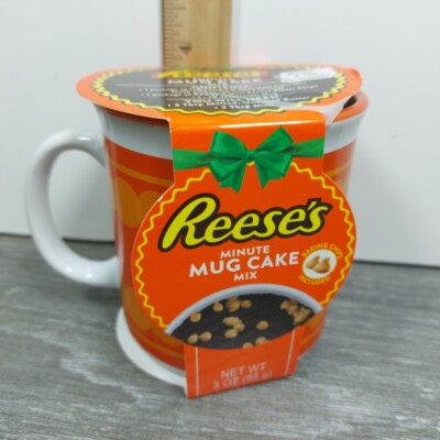 Reese's Minute Mug Cake Mix - 10 Oz Ceramic Coffee Cup Gift Set
