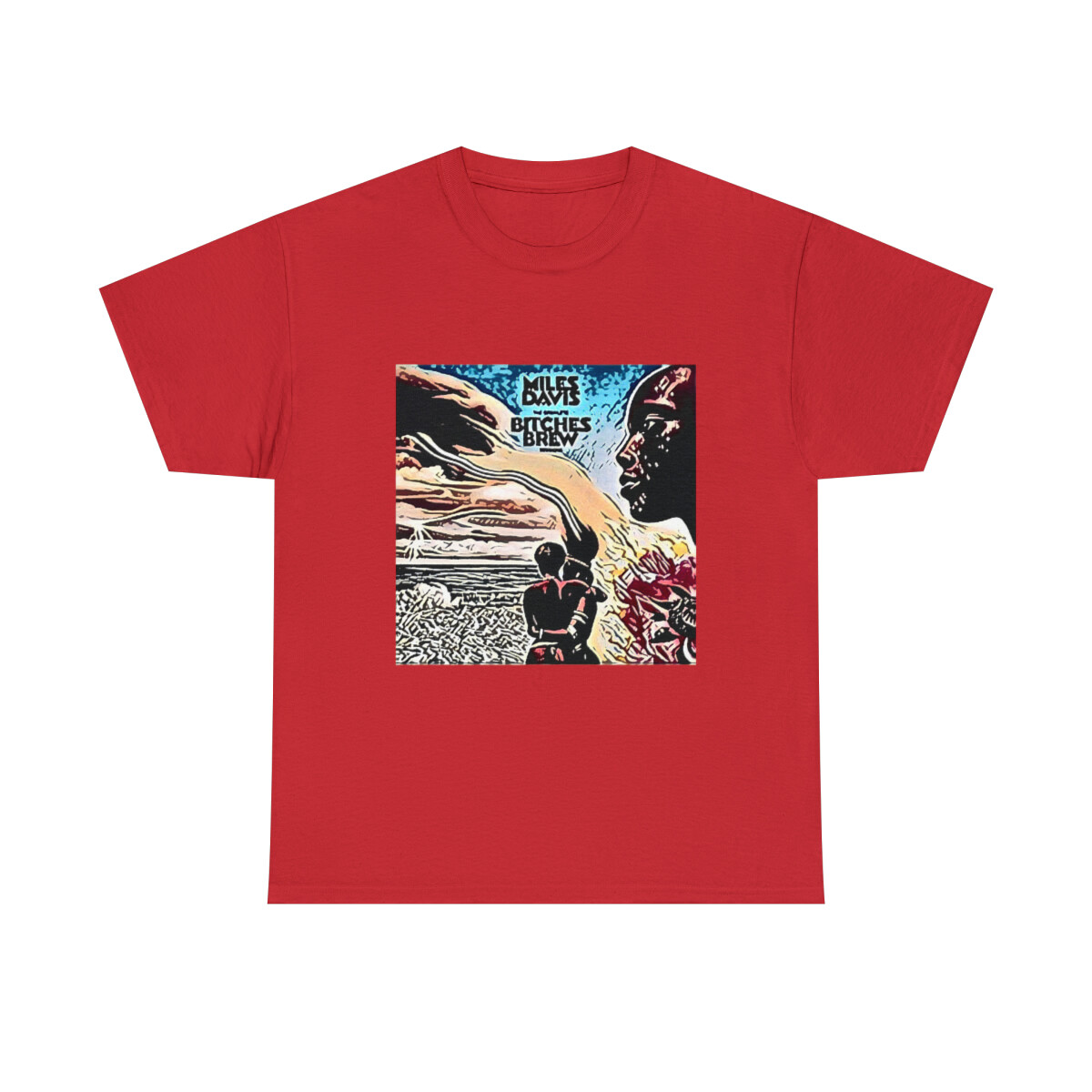 Miles Davis Bitches Brew Graphic Print Jazz Album Unisex