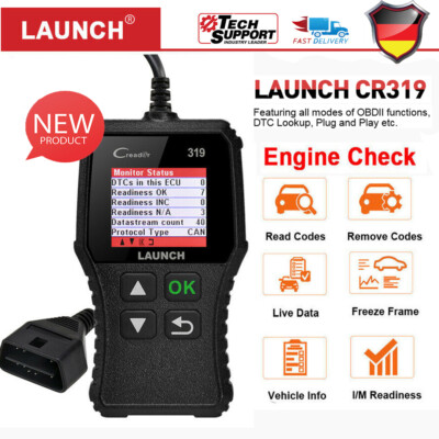 Launch Profi Auto OBD2 Diagnosegerät Scanner Fehlerauslesegerät für VW Audi BENZ