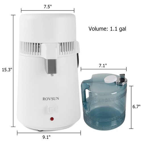 【Upgraded】4L Countertop Water Distiller Machine Stainless Steel Interior - Picture 6 of 8