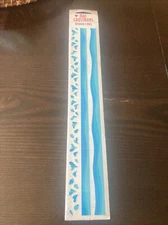 Mrs Grossman's Design Lines Water Splash Wave Sticker Strip beach pool 12” Drop