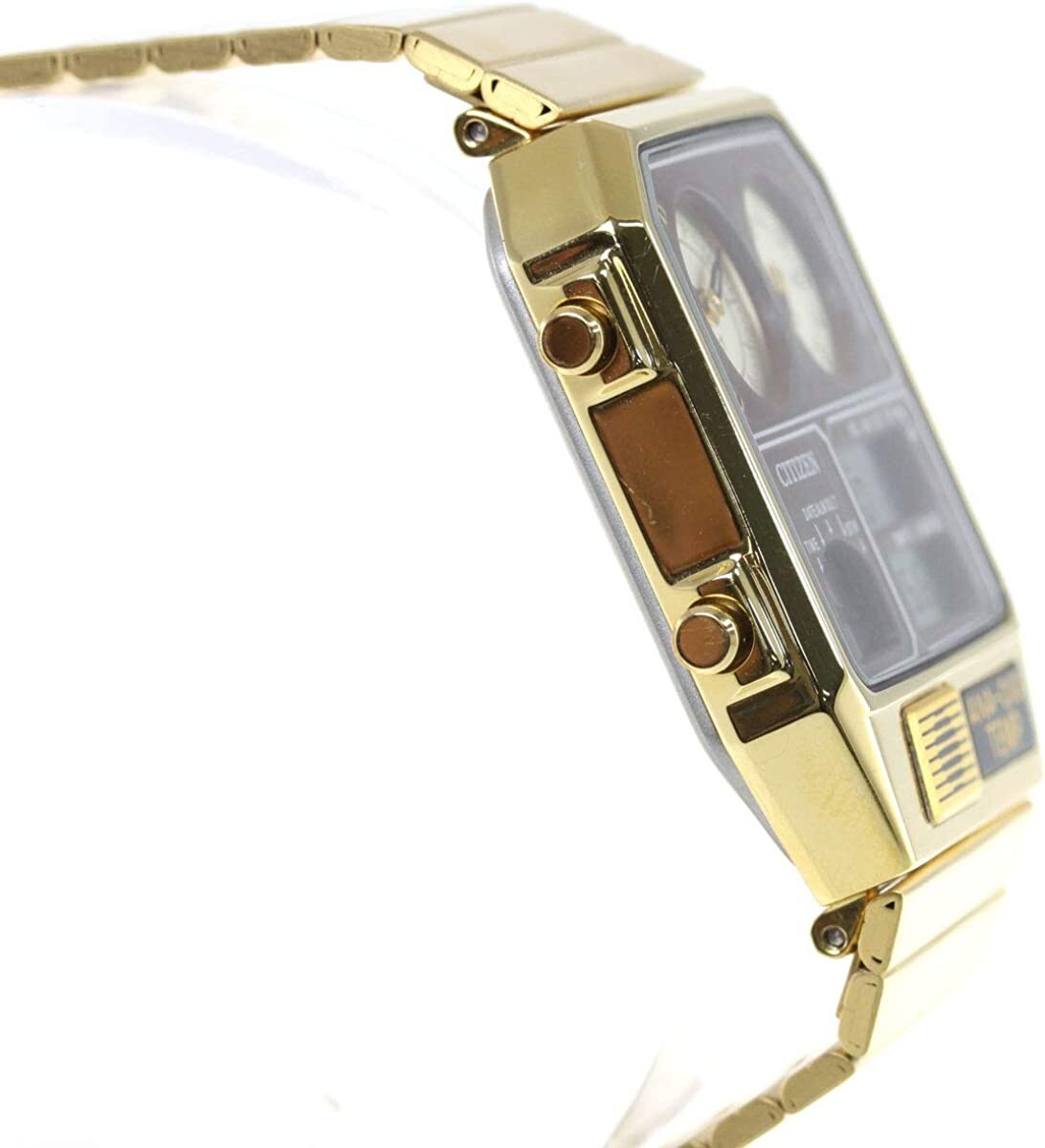 CITIZEN JG2103-72X ANA-DIGI TEMP Gold Men's Watch Authentic