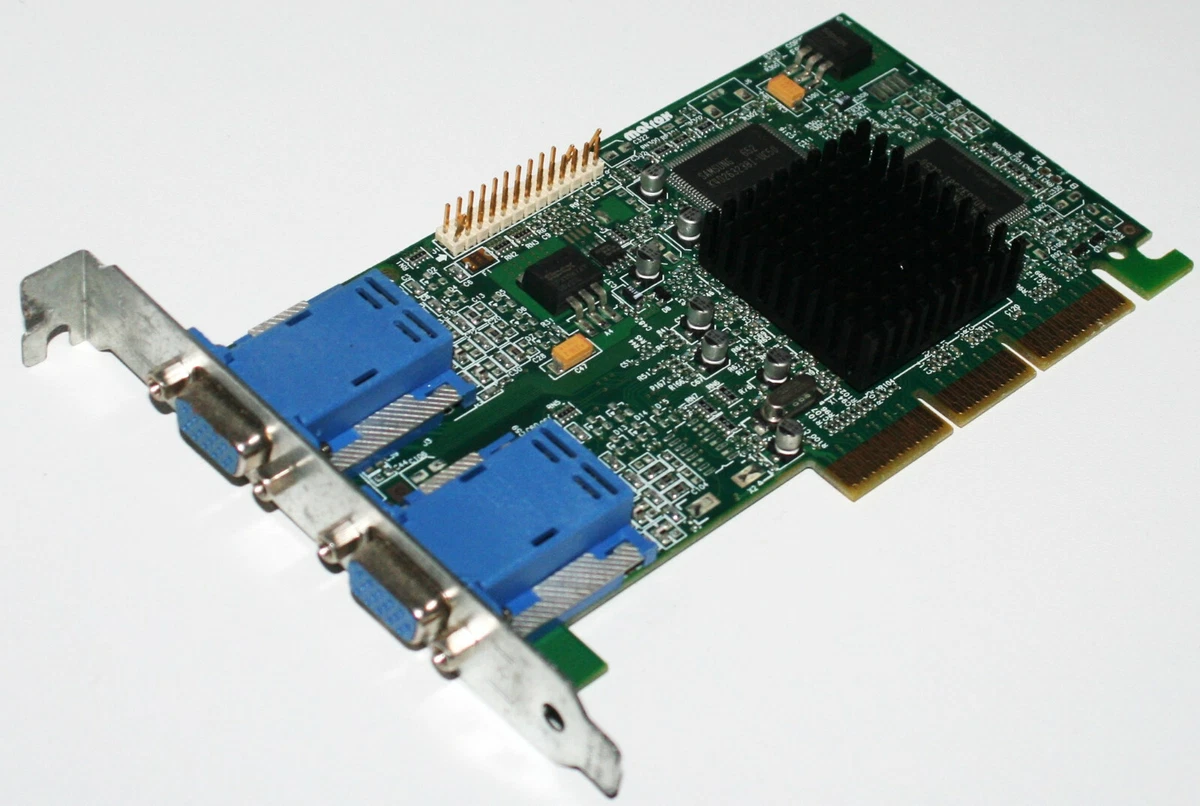 Graphics Carte Graphique Card Matrox AGP DVI G450 -32 Profil Bas G45FMLDVA32DBF