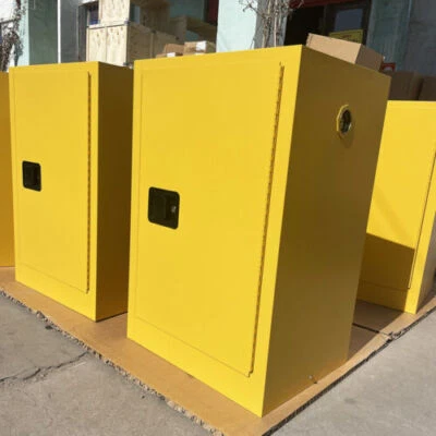 INTSUPERMAI 40 Gallon Fireproof Safety Storage Welded Cabinet for Flammable Liquid Free ship