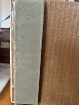 Heath Ceramics Field Tile In Soapstone Green 2 X 8 Trim bullnose