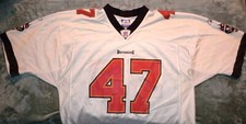 Vintage John Lynch Reebok Tampa Bay Buccaneers NFL Authentic On Field Jersey L