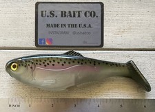 Weedless Swimbait 6” Color Rainbow Stock Trout Lot Of 1 Bait