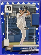 2022 Donruss Baseball CLAYTON KERSHAW Independence Day Variation #85