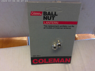 1980's vintage Coleman lantern ventilator nut pack of 2 (NEW old stock)  USA