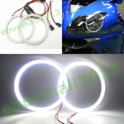 Xenon White Halo Ring Demon Evil Angel Eye for Kawasaki Ninja