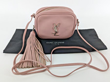Saint Laurent Classic Monogram Blogger Crossbody Leather Bag (small) In Pink