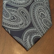 Haggar Green Blue Hand Made 100 Polyester Men  s Neck Tie Made In China