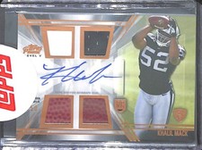 2014 Topps Prime Level V Quad Relic Rookie Autograph #PV-KM Khalil Mack /50