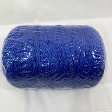 Braided Cord 6mm X 100 Yards Macrame Royal Blue Polypropylene Made in Canada