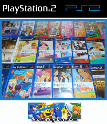 PS2 Playstation 2 Spiele (Sing Star Buzz Eye Toy Quiz Karaoke Party Tanz Gitarre)
