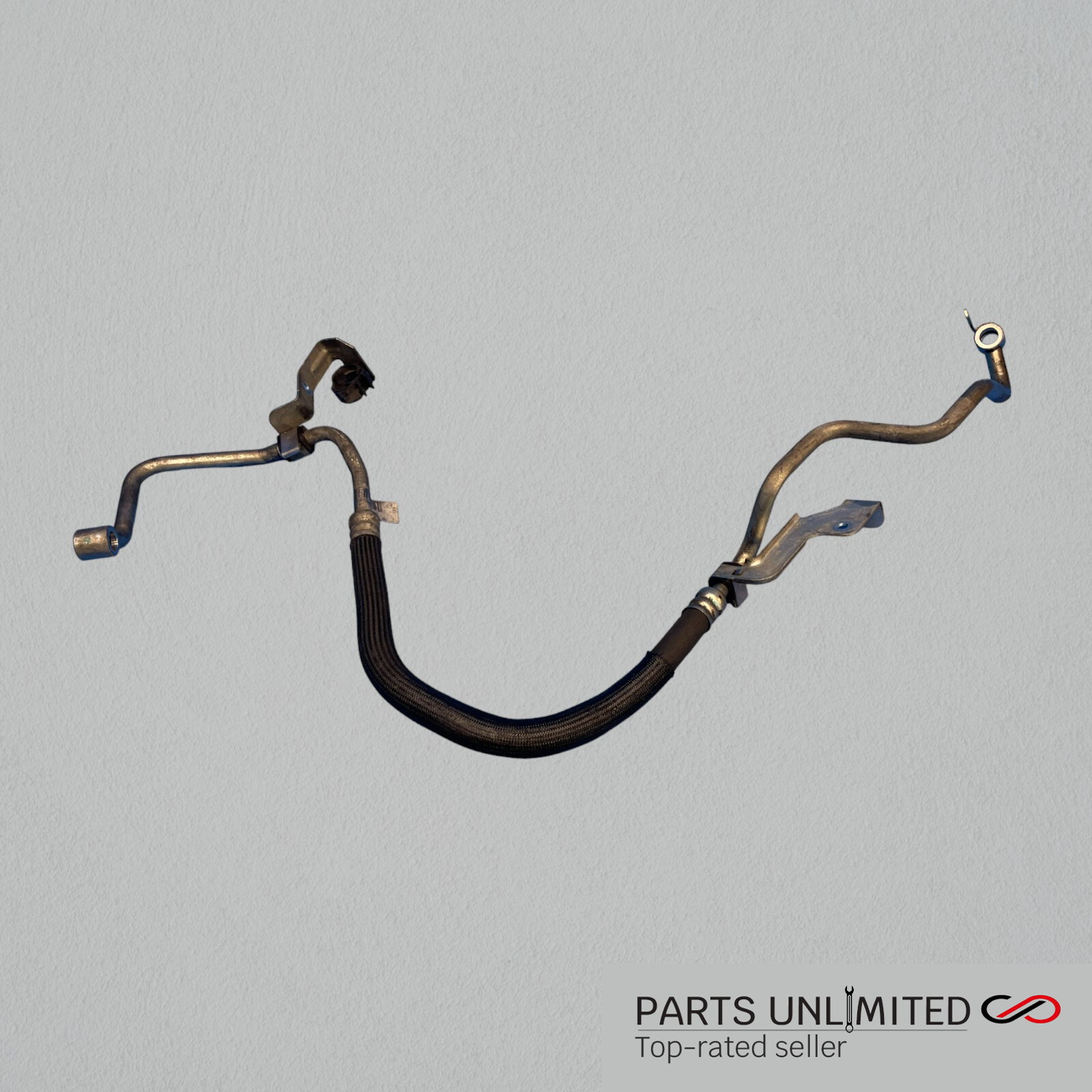 14-20 Maserati Ghibli M157 OEM power steering pump fluid cooler line hose pipe