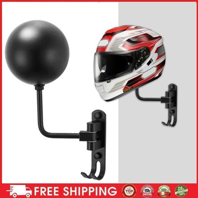 Motorcycle Helmet Rack with 2 Hooks Wall Mounted for Caps (2pcs Wall Mounted) NE