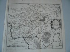 Ober Hessen sampt der Wetteraw, anno 1633, Karte, Merian--ORIGINALER KUPFERSTICH